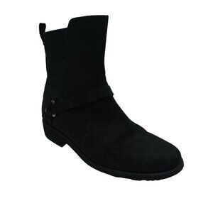 Teva De La Vina Dos Black Leather Biker Moto Waterproof Boots Womens 8